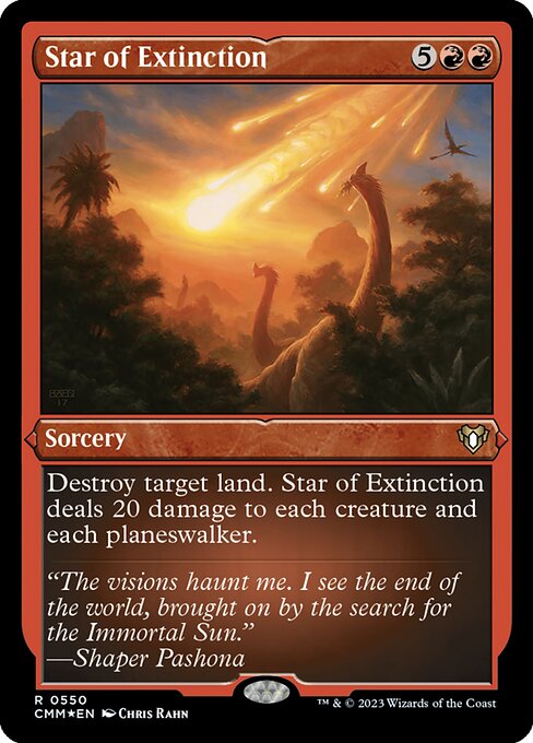 絶滅の星/Star of Extinction [CMM] [FOIL][エッチング]
