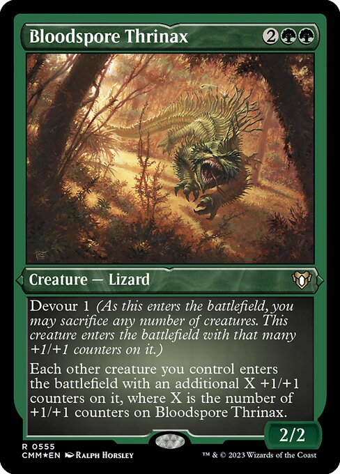 血胞子のトリナクス/Bloodspore Thrinax [CMM] [FOIL][エッチング]