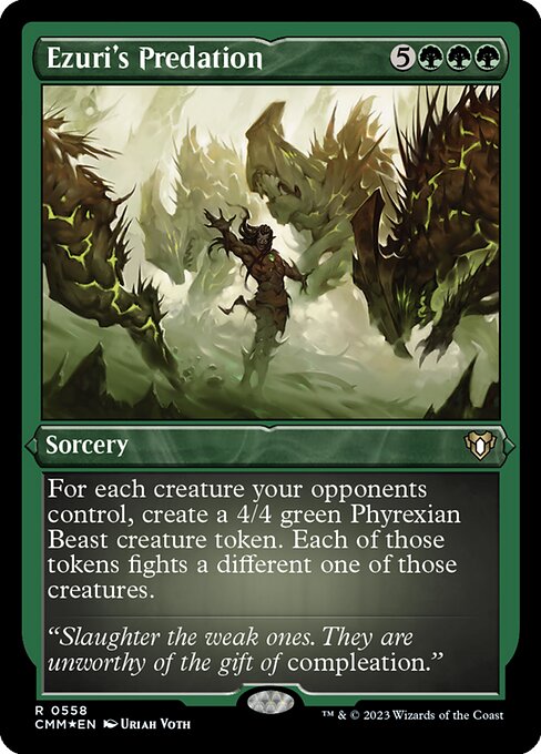 エズーリの捕食/Ezuri's Predation [CMM] [FOIL][エッチング]