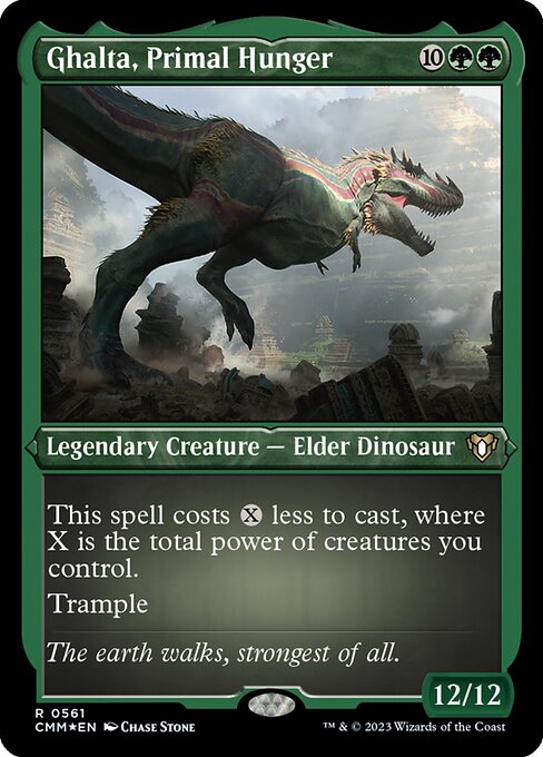 原初の飢え、ガルタ/Ghalta, Primal Hunger [CMM] [FOIL][エッチング]