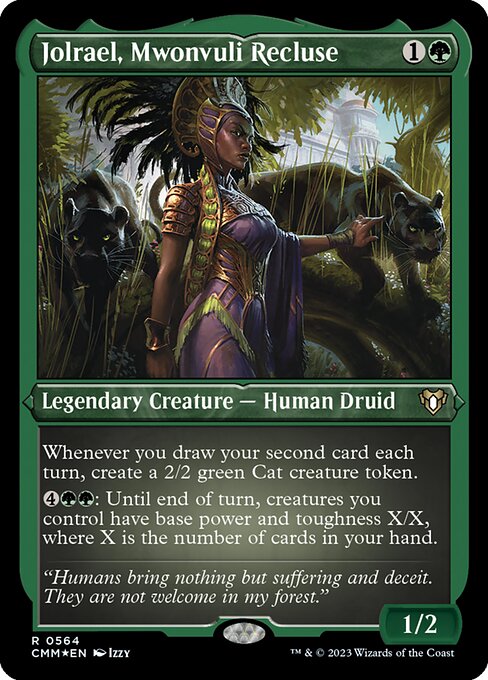 ムウォンヴーリーの世捨て人、ジョルレイル/Jolrael, Mwonvuli Recluse [CMM] [FOIL][エッチング]