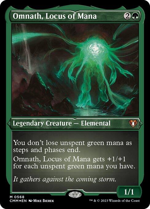マナの座、オムナス/Omnath, Locus of Mana [CMM] [FOIL][エッチング]