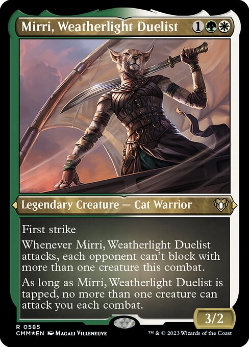 ウェザーライトの決闘者、ミリー/Mirri, Weatherlight Duelist [CMM] [FOIL][エッチング]