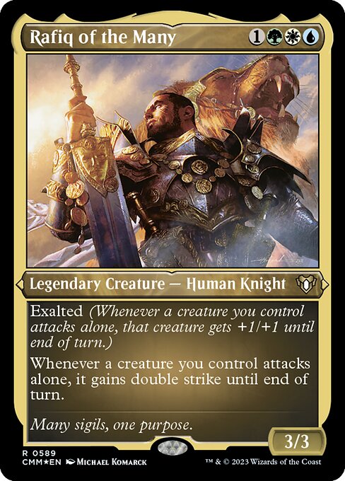 数多のラフィーク/Rafiq of the Many [CMM] [FOIL][エッチング]