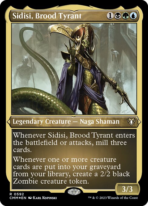 血の暴君、シディシ/Sidisi, Brood Tyrant [CMM] [FOIL][エッチング]