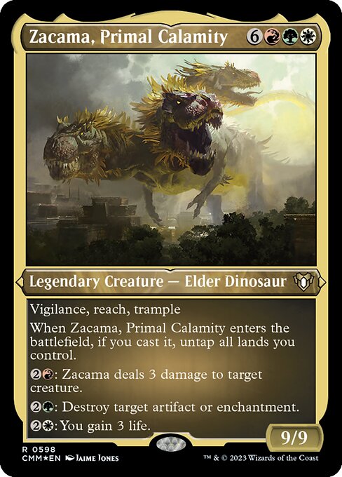原初の災厄、ザカマ/Zacama, Primal Calamity [CMM] [FOIL][エッチング]