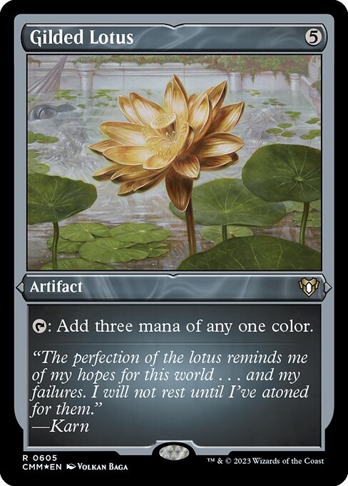 金粉の水蓮/Gilded Lotus [CMM] [FOIL][エッチング]
