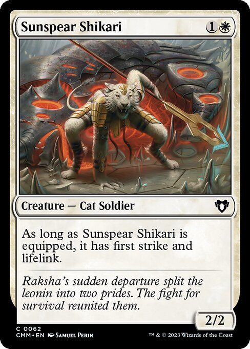 太陽の槍のシカール/Sunspear Shikari [CMM] [FOIL]