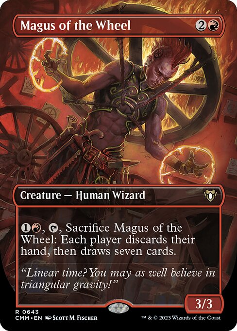 輪の大魔術師/Magus of the Wheel [CMM-BF][ボーダーレス][FOIL]