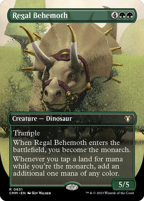 絢爛なビヒモス/Regal Behemoth [CMM-BF][ボーダーレス][FOIL]