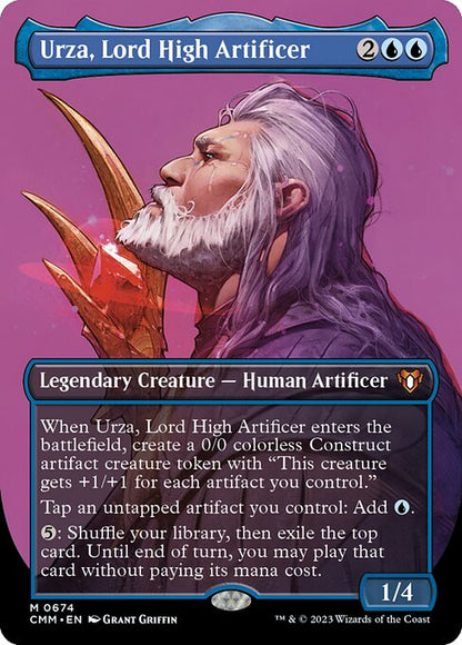 最高工匠卿、ウルザ/Urza, Lord High Artificer [CMM-BF][ボーダーレス][FOIL]