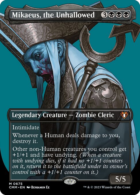 不浄なる者、ミケウス/Mikaeus, the Unhallowed [CMM-BF][ボーダーレス][FOIL]
