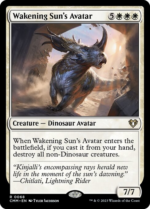 覚醒の太陽の化身/Wakening Sun's Avatar [CMM] [FOIL]