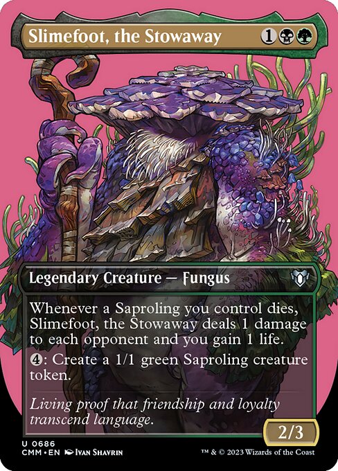 密航者、スライムフット/Slimefoot, the Stowaway [CMM-BF][ボーダーレス][FOIL]