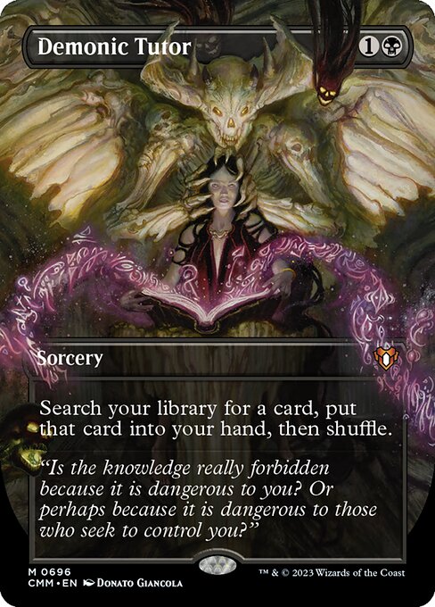 悪魔の教示者/Demonic Tutor [CMM-BF][ボーダーレス]
