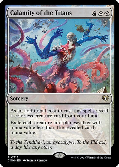 巨人の災厄/Calamity of the Titans [CMM] [FOIL]