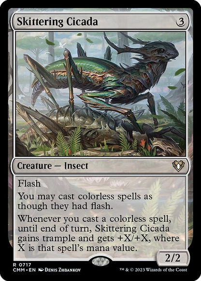 跳ね回るシケイダ/Skittering Cicada [CMM] [FOIL]