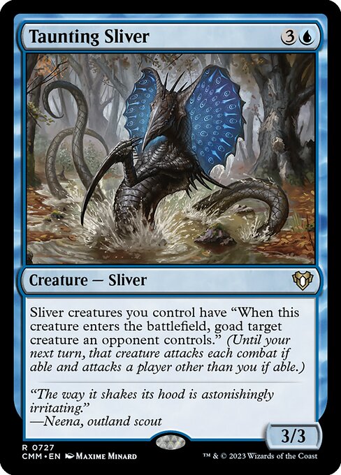 挑発スリヴァー/Taunting Sliver [CMM] [FOIL]