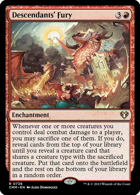 末裔の怒り/Descendants' Fury [CMM] [FOIL]