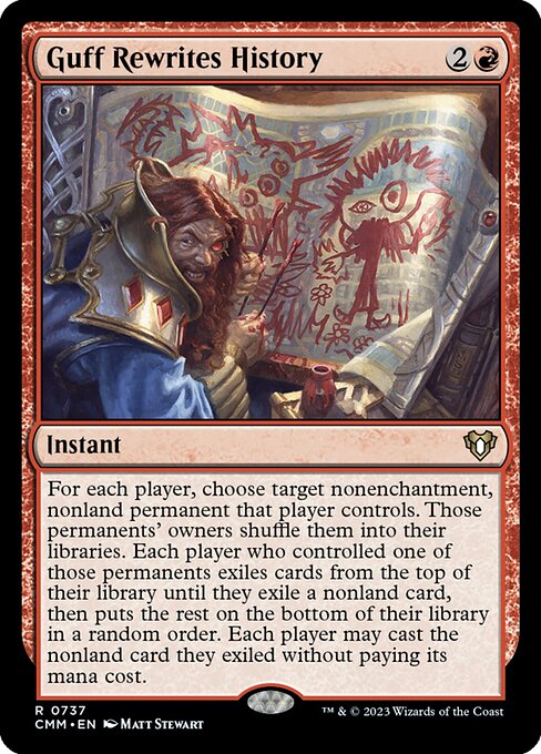 ガフが歴史を書き換える/Guff Rewrites History [CMM] [FOIL]
