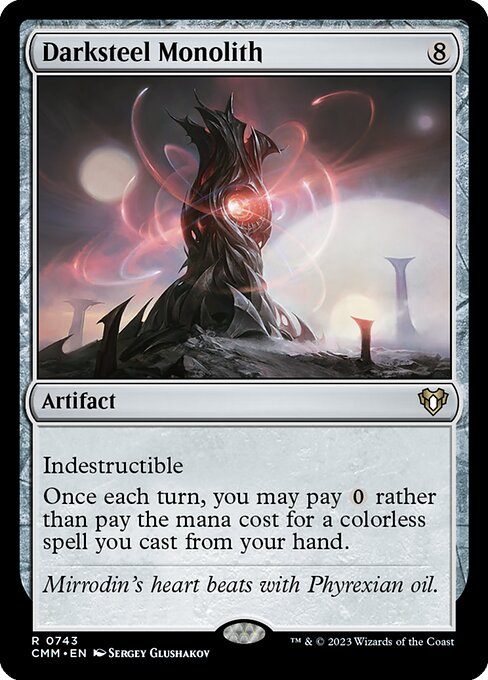 ダークスティールのモノリス/Darksteel Monolith [CMM] [FOIL]