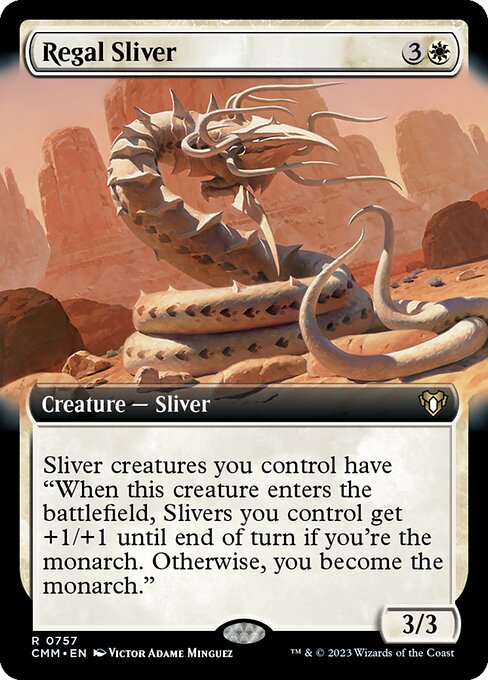 威厳スリヴァー/Regal Sliver [CMM-BF][拡張アート][FOIL]