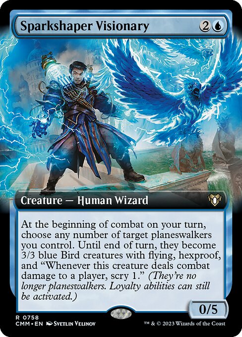 灯造りの幻想家/Sparkshaper Visionary [CMM-BF][拡張アート][FOIL]