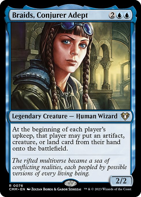 妖術の達人ブレイズ/Braids, Conjurer Adept [CMM] [FOIL]