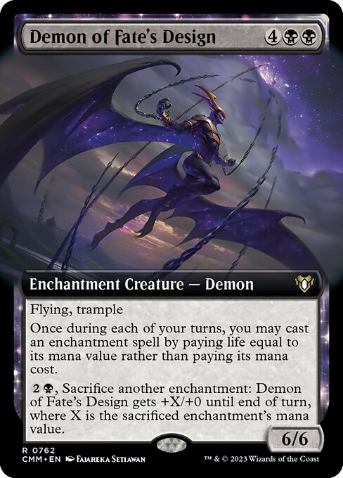 破滅企図の悪魔/Demon of Fate's Design [CMM-BF][拡張アート][FOIL]