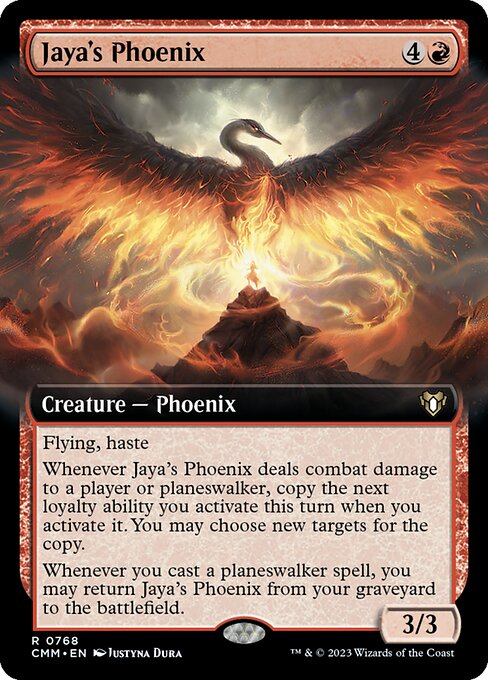 ヤヤのフェニックス/Jaya's Phoenix [CMM-BF][拡張アート][FOIL]