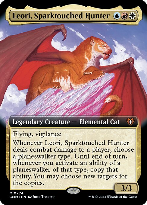 灯触れの狩人、レオリ/Leori, Sparktouched Hunter [CMM-BF][拡張アート][FOIL]