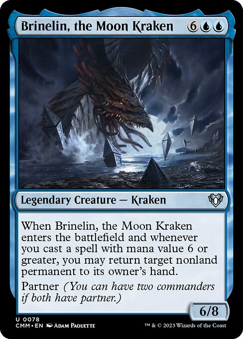 月のクラーケン、ブリネリン/Brinelin, the Moon Kraken [CMM] [FOIL]