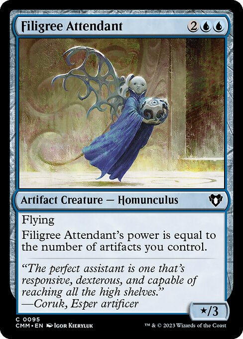 金線の従者/Filigree Attendant [CMM] [FOIL]