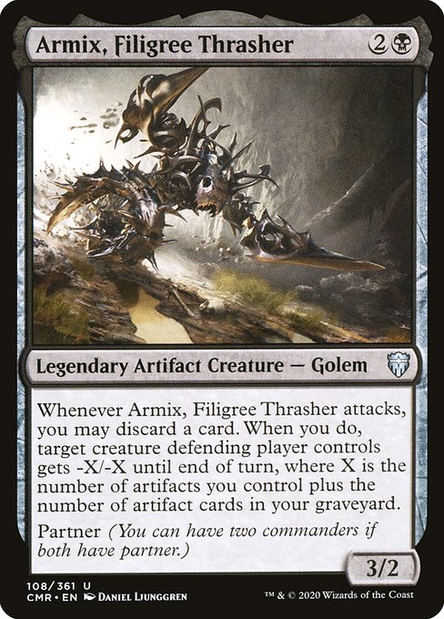 金線の打破者、アーミクス/Armix, Filigree Thrasher [CMR][FOIL]