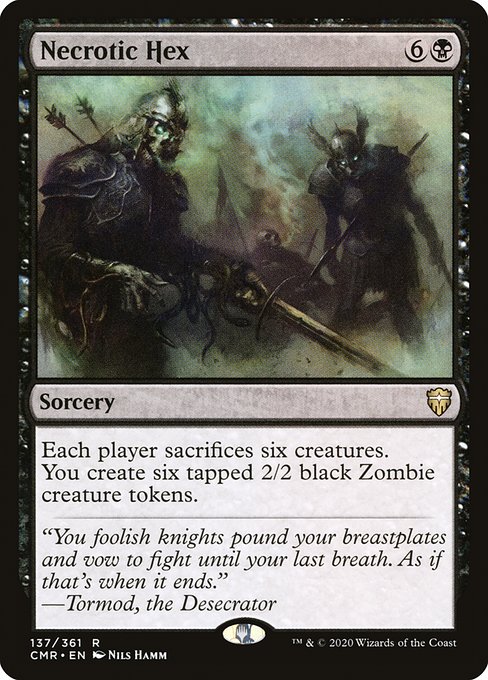 壊死の呪詛/Necrotic Hex [CMR][FOIL]