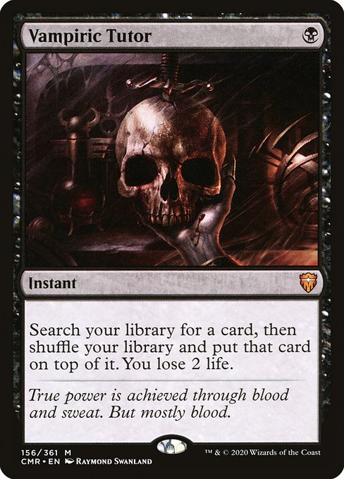 吸血の教示者/Vampiric Tutor [CMR][FOIL]
