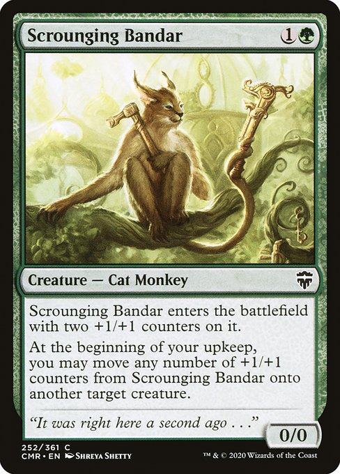 たかり猫猿/Scrounging Bandar [CMR][FOIL]