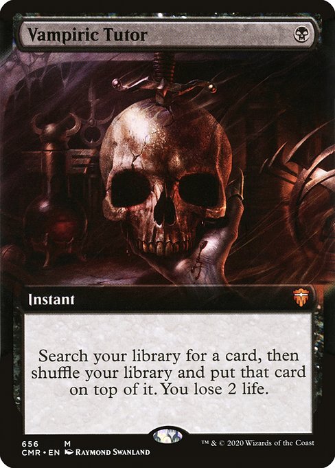 吸血の教示者/Vampiric Tutor [CMR-BF][拡張アート]