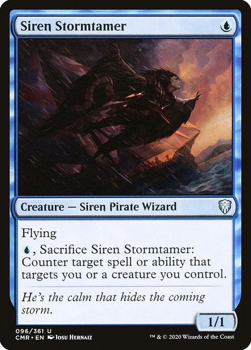 セイレーンの嵐鎮め/Siren Stormtamer [CMR][FOIL]