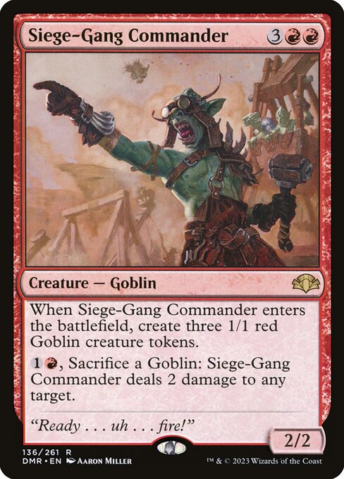 包囲攻撃の司令官/Siege-Gang Commander [DMR][FOIL]