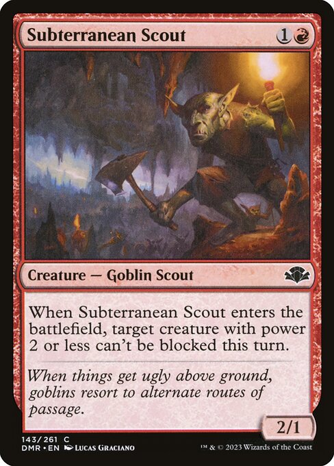 地底の斥候/Subterranean Scout [DMR][FOIL]