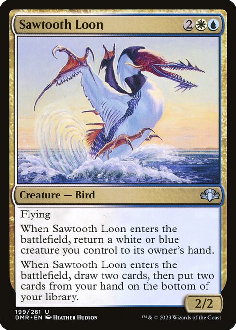 鋸歯のアビ/Sawtooth Loon [DMR][FOIL]