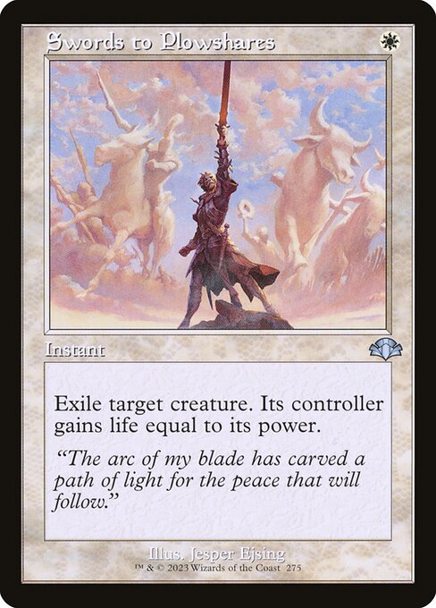剣を鍬に/Swords to Plowshares [DMR-BF][旧枠][FOIL]