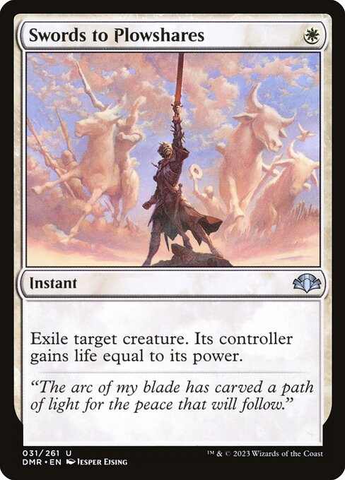 剣を鍬に/Swords to Plowshares [DMR][FOIL]