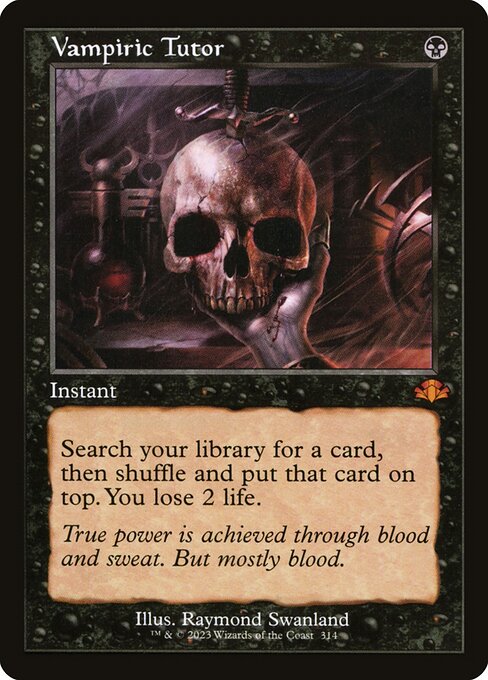 吸血の教示者/Vampiric Tutor [DMR-BF][旧枠][FOIL]