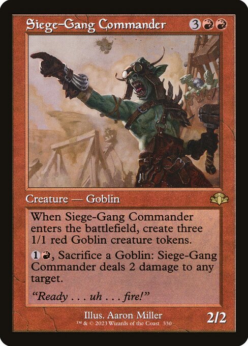 包囲攻撃の司令官/Siege-Gang Commander [DMR-BF][旧枠][FOIL]