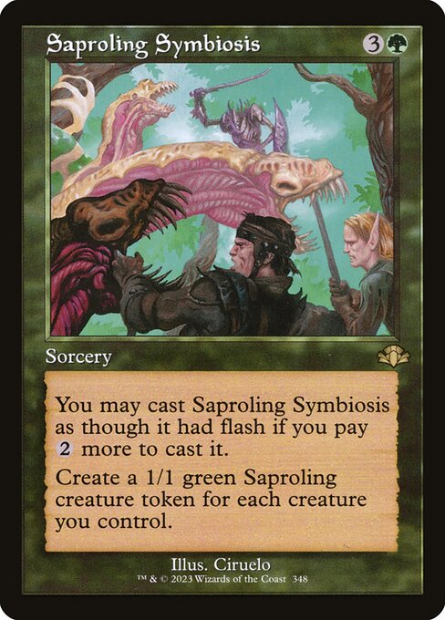 菌獣の共生/Saproling Symbiosis [DMR-BF][旧枠][FOIL]