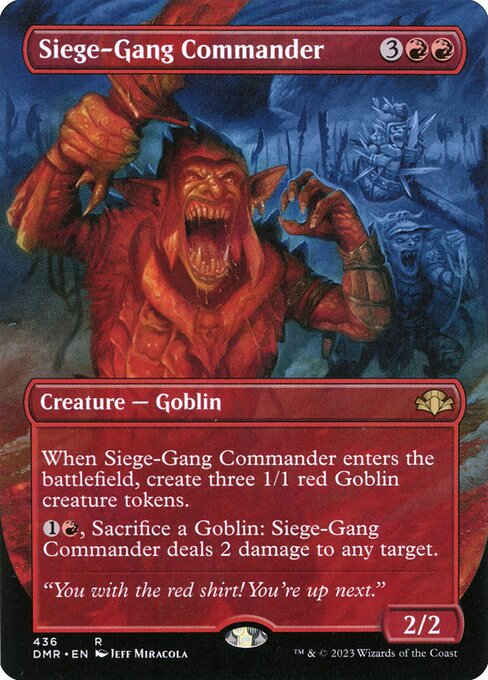 包囲攻撃の司令官/Siege-Gang Commander [DMR-BF][ボーダーレス]