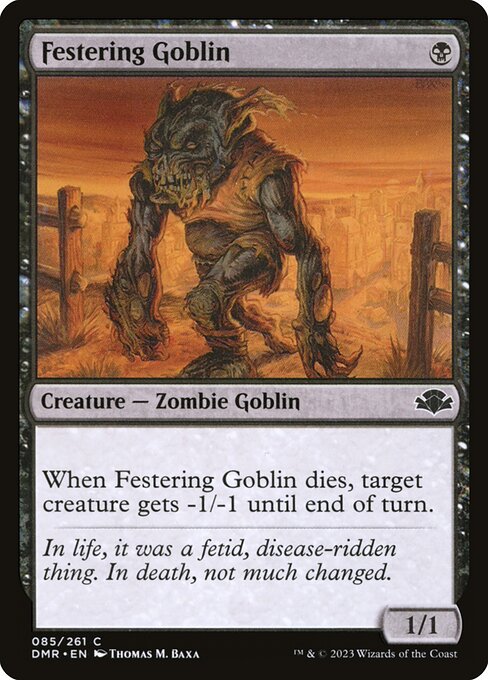 ただれたゴブリン/Festering Goblin [DMR][FOIL]