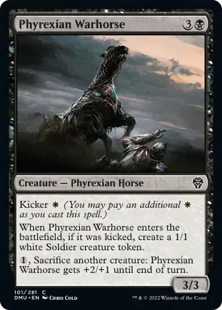 ファイレクシアの軍馬/Phyrexian Warhorse [DMU]